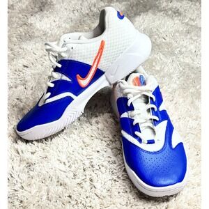 Nike Court Lite 4 Tennis Shoes White Blue Orange FD6574-106 Mens Size 7